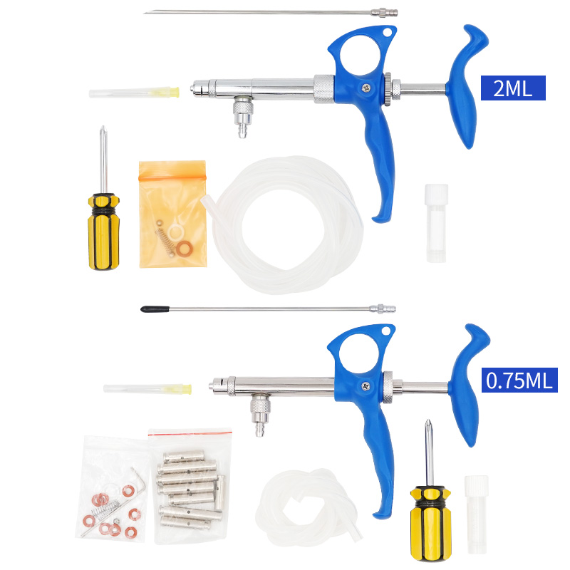 Veterinary Syringe Gun - 0.75Ml/2Ml Veteriner Sürekli Aşı Şırıngası Ayarlanabilir