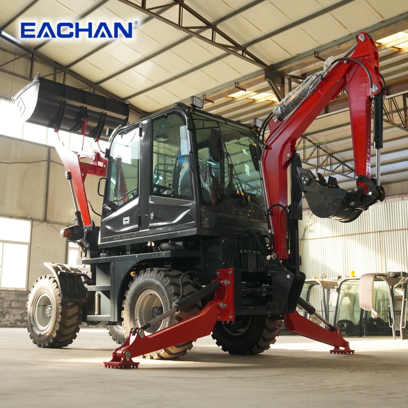 Agriculture Farming Work - 4 Çeker Hidrolik Tekerlekli Kazıcı Yükleyici