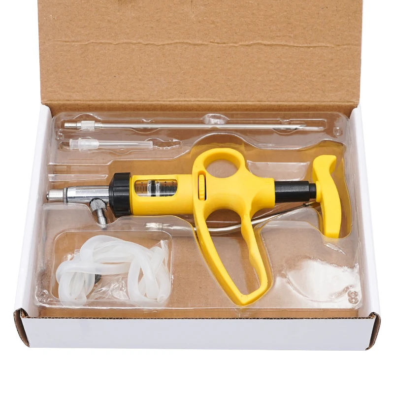Veterinary Syringe Gun - 1 Set 5Ml/10Ml Ayarlanabilir Sürekli Şırınga