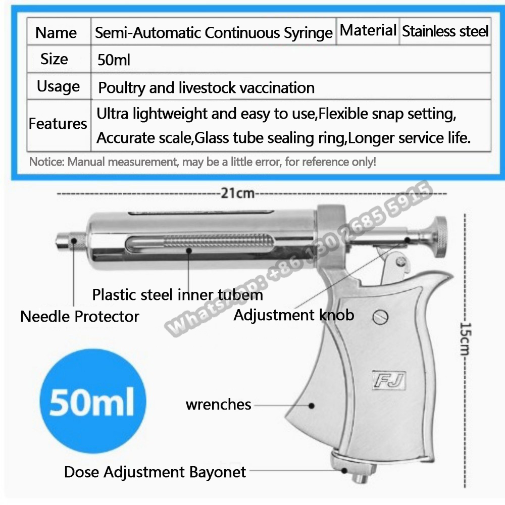 1 adet Veteriner Hayvan Sürekl - Veterinary Syringe Gun incelemesi ve fiyatı