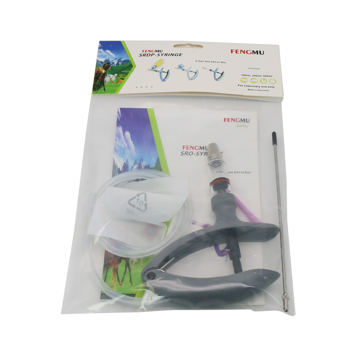 1 adet 2 ml / 5 ml Hayvan Süre - Veterinary Syringe Gun incelemesi ve fiyatı