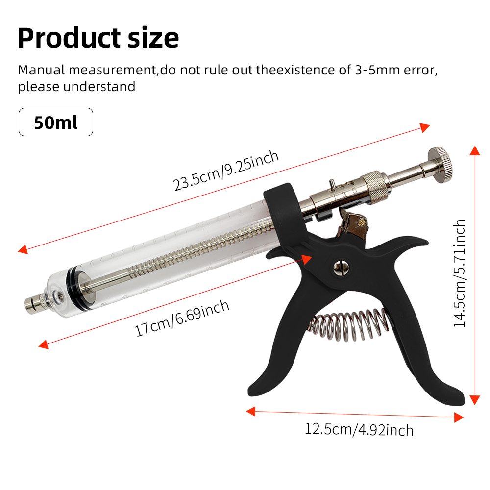 1 adet Hayvan 50 ml Sürekli En - Veterinary Syringe Gun incelemesi ve fiyatı
